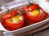 Ukusan paradajz punjen jajima i sirom