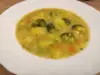 Овощной суп с картофелем и брокколи