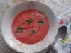 Студена супа от диня и домати