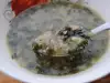 Супа с киселец, коприва и булгур