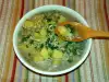 Здравословна супа от коприва, просо и картофи
