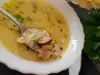 Suppe mit Entenfleisch