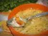 Пилешка супа със зеленчуци и сметана