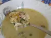 Sopa de pollo con repollo