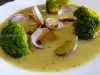 Супа от праз с миди и броколи
