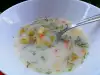 Супа от тиквички с ориз и копър