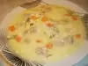 Супа топчета с топено сирене