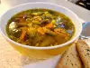 Постна супа с броколи и гъби