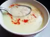 Молочный суп с яйцами и кускусом для малыша