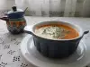 Супа от телешки джолан с чушки и домати