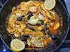 Suquet de peix - Fischeintopf mit Meeresfrüchten und Dorade