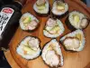Sushi crocant de pui cu avocado