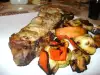 Grilled Pork Ribs with Vegetables