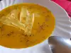 Schweizer Kürbissuppe mit Käse