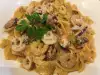 Tagliatelle with Frozen Seafood