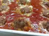Телешки кюфтета с доматен сос на фурна