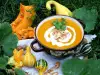 Cream of Pumpkin Soup with a Mix of Veggies