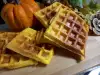 Pumpkin Waffles in Waffle Iron