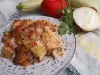 Тиквички с ориз и картофи на фурна