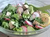 Zelena salata sa mariniranim tofu sirom