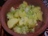 Warmer Winterkartoffelsalat mit Lauch
