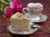 Biscuit Cake with Coffee Cream
