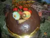 Торта с маскарпоне, шоколад и ягоди