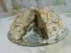 Cake with Swiss Rolls and Bananas