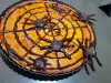 Tort pânză de păianjen din ciocolată pentru Halloween