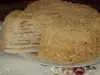 Сметанова торта с пържени блатове
