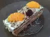 Торта със заквасена сметана и плодове
