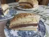 Grote zelfgemaakte taart uit de oude kookboeken