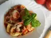 Tortellini with Tomato Sauce and Garlic