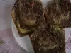 Трицветен кекс със спанак и какао