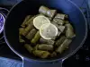 Rollitos de hoja de parra sin carne (cocina turca)