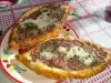 Pide with Minced Meat and Yellow Cheese
