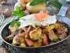 Пържени картофи с гъби по руски
