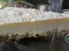 Ванилов чийзкейк с поръска от пудра захар
