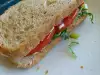 Вегетариански сандвич с рукола