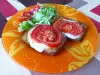 Vegetarijanska šnicla sa mocarelom i paradajzom