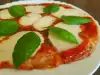 Pizza vegetariana con mozzarella, mascarpone y coliflor