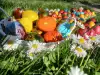 Великденски яйца със седефени бои