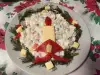 Božićni venac od ruske salate