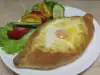 Вкусно хачапури с яйце и кашкавал
