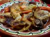 Neck Steaks with Vegetables in a Clay Container