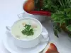 Пилешка крем супа със зеленчуци и сметана