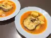 Мерлуза с картофи и гъст сос