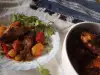 Изискано пиле с картофи и зеленчуци