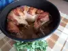 Iepure copt încet în crustă de bacon