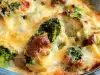 Gratinado vegetariano de brócoli y queso azul